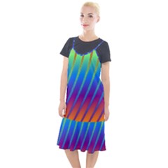 Abstract Fractal Multicolored Background Camis Fishtail Dress