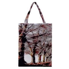 Autumn Fractal Forest Background Classic Tote Bag by Sudhe