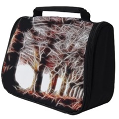 Autumn Fractal Forest Background Full Print Travel Pouch (big)