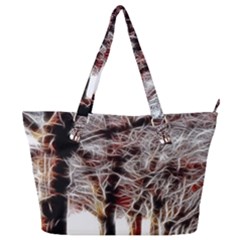 Autumn Fractal Forest Background Full Print Shoulder Bag