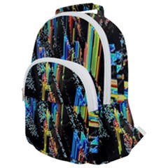 Abstract 3d Blender Colorful Rounded Multi Pocket Backpack