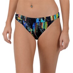 Abstract 3d Blender Colorful Band Bikini Bottom by Sudhe