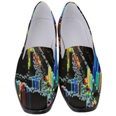 Abstract 3d Blender Colorful Women s Classic Loafer Heels by Sudhe