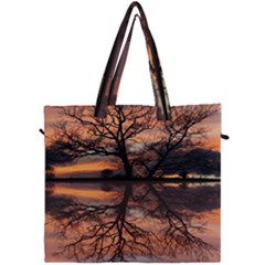 Aurora Sunset Sun Landscape Canvas Travel Bag by Sudhe