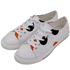 Happy Face With Orange Nose Vector File Women s Low Top Canvas Sneakers by Sudhe