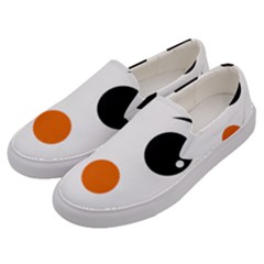 Happy Face With Orange Nose Vector File Men s Canvas Slip Ons by Sudhe