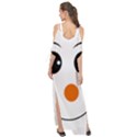 Happy Face With Orange Nose Vector File Maxi Chiffon Cover Up Dress View2