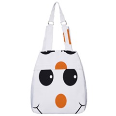 Happy Face With Orange Nose Vector File Center Zip Backpack by Sudhe