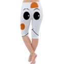 Happy Face With Orange Nose Vector File Lightweight Velour Cropped Yoga Leggings View4