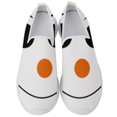 Happy Face With Orange Nose Vector File Men s Slip On Sneakers by Sudhe