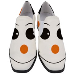 Happy Face With Orange Nose Vector File Slip On Heel Loafers by Sudhe