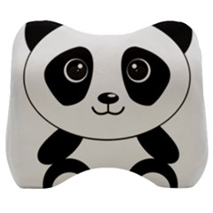 Bear Panda Bear Panda Animals Velour Head Support Cushion by Sudhe