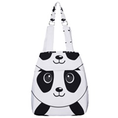 Bear Panda Bear Panda Animals Center Zip Backpack by Sudhe