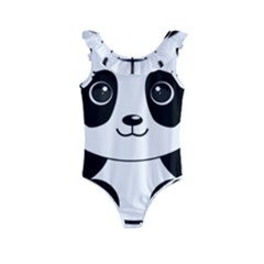 Bear Panda Bear Panda Animals Kids  Frill Swimsuit by Sudhe