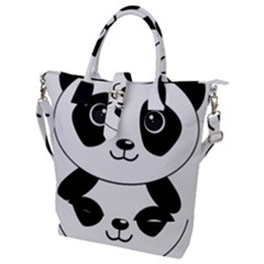 Bear Panda Bear Panda Animals Buckle Top Tote Bag by Sudhe