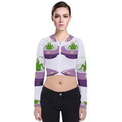 Ufo Long Sleeve Zip Up Bomber Jacket by Sudhe