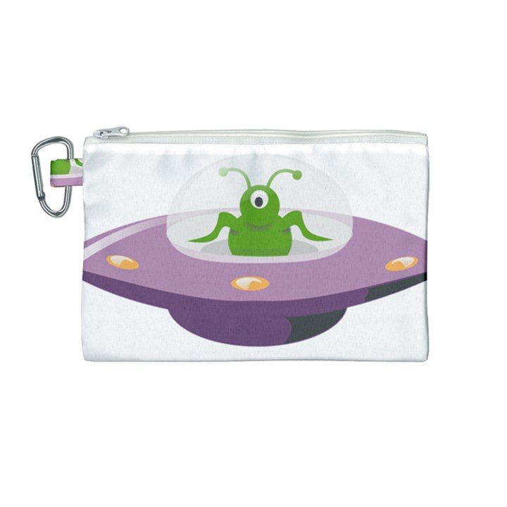 Ufo Canvas Cosmetic Bag (Medium)