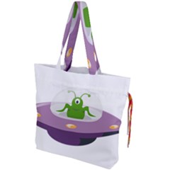 Ufo Drawstring Tote Bag by Sudhe