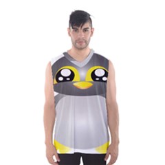 Cute Penguin Animal Men s Basketball Tank Top by Sudhe