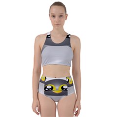 Cute Penguin Animal Racer Back Bikini Set by Sudhe