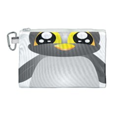 Cute Penguin Animal Canvas Cosmetic Bag (large) by Sudhe