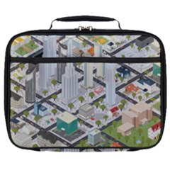 Simple Map Of The City Full Print Lunch Bag by Sudhe