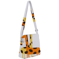 Giraffe Africa Safari Wildlife Zipper Messenger Bag by Sudhe