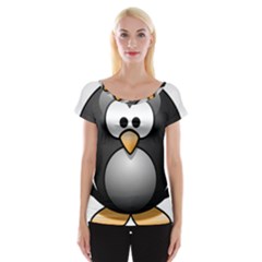 Penguin Birds Aquatic Flightless Cap Sleeve Top by Sudhe