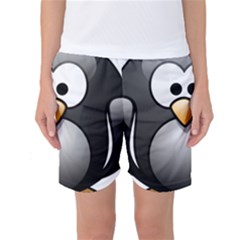 Penguin Birds Aquatic Flightless Women s Basketball Shorts by Sudhe