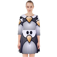 Penguin Birds Aquatic Flightless Smock Dress by Sudhe