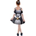 Penguin Birds Aquatic Flightless Kids  Shoulder Cutout Chiffon Dress View2