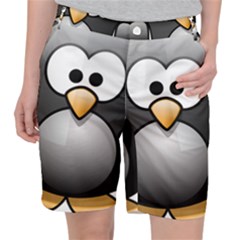 Penguin Birds Aquatic Flightless Pocket Shorts by Sudhe