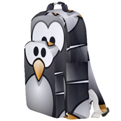 Penguin Birds Aquatic Flightless Double Compartment Backpack by Sudhe