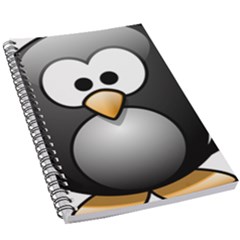 Penguin Birds Aquatic Flightless 5 5  X 8 5  Notebook by Sudhe