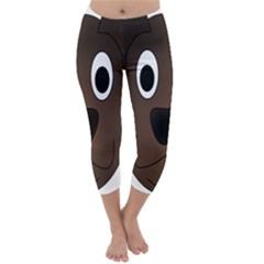 Dog Pup Animal Canine Brown Pet Capri Winter Leggings  by Sudhe