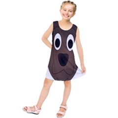 Dog Pup Animal Canine Brown Pet Kids  Tunic Dress by Sudhe