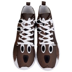 Dog Pup Animal Canine Brown Pet Men s Lightweight High Top Sneakers by Sudhe