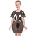 Dog Pup Animal Canine Brown Pet Kids  Smock Dress View1