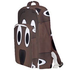 Dog Pup Animal Canine Brown Pet Double Compartment Backpack by Sudhe