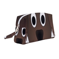 Dog Pup Animal Canine Brown Pet Wristlet Pouch Bag (medium) by Sudhe