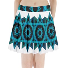 Transparent Triangles Pleated Mini Skirt by Sudhe