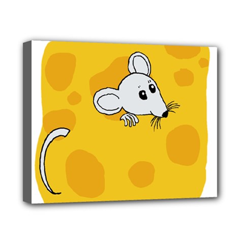 Rat Mouse Cheese Animal Mammal Canvas 10  X 8  (stretched) by Sudhe