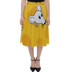 Rat Mouse Cheese Animal Mammal Classic Midi Skirt by Sudhe