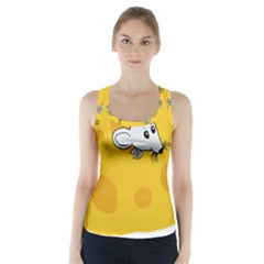 Rat Mouse Cheese Animal Mammal Racer Back Sports Top by Sudhe