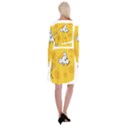 Rat Mouse Cheese Animal Mammal Long Sleeve Velvet Front Wrap Dress View2