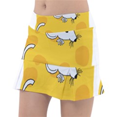 Rat Mouse Cheese Animal Mammal Tennis Skirt by Sudhe