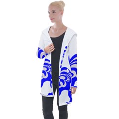 Skunk Animal Still From Longline Hooded Cardigan by Sudhe