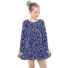 Lavender Kids  Long Sleeve Dress by ArtworkByPatrick