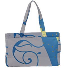 Ram Zodiac Sign Zodiac Moon Star Canvas Work Bag by Sudhe