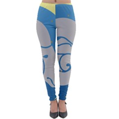 Ram Zodiac Sign Zodiac Moon Star Lightweight Velour Leggings by Sudhe